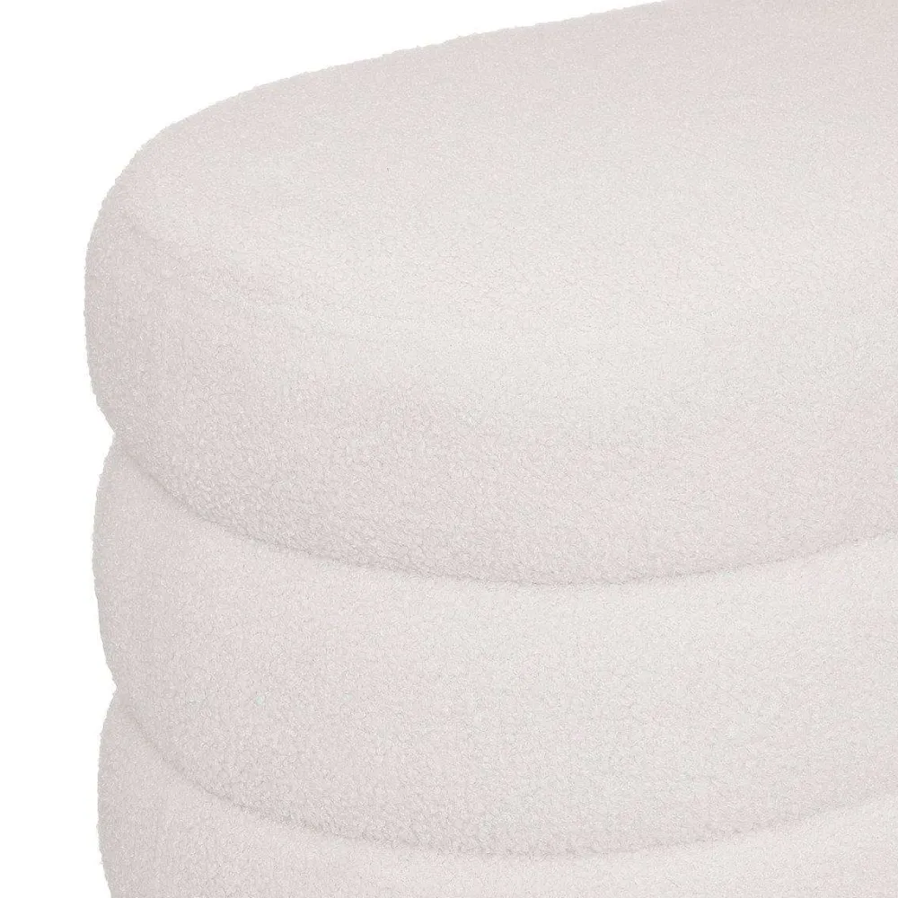 * Bancs>Banc Boucle Sinan Blanc 100X40Cm