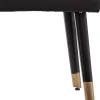 Atmosphera Bouts De Lit>Banc Velours Salome Noir D.100X35Cm
