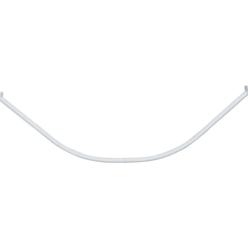 Douche|* Barre De Douche Incurvee 90X90Cm Aluminium Blanc