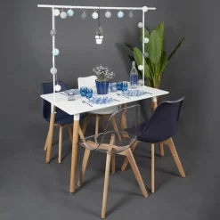 maxibazar Barre Deco De Table Ajustable Blanc- Objets Et Accessoires Deco