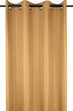 maxibazar Bea Rideau Oeillets 140X260Cm Camel- Rideaux Textures Et Coussins