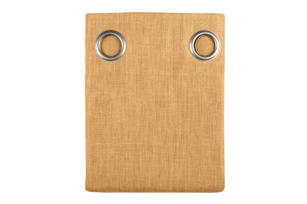 maxibazar Bea Rideau Oeillets 140X260Cm Camel- Rideaux Textures Et Coussins