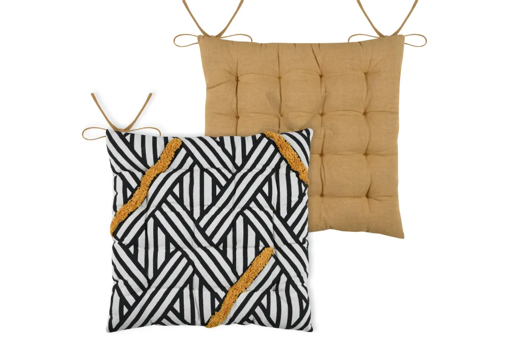 maxibazar Beloha Galette 38X38Cm Noir- Galettes De Chaise