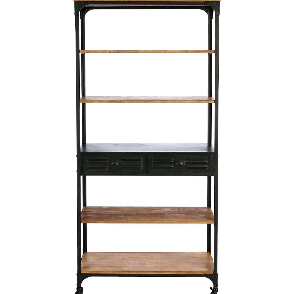 Atmosphera Étagères>Bibliotheque 4 Étagères 2 Tiroirs Cierna