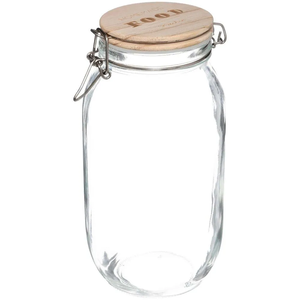 Conservation|Five Bocal Verre Avec Mots 2L