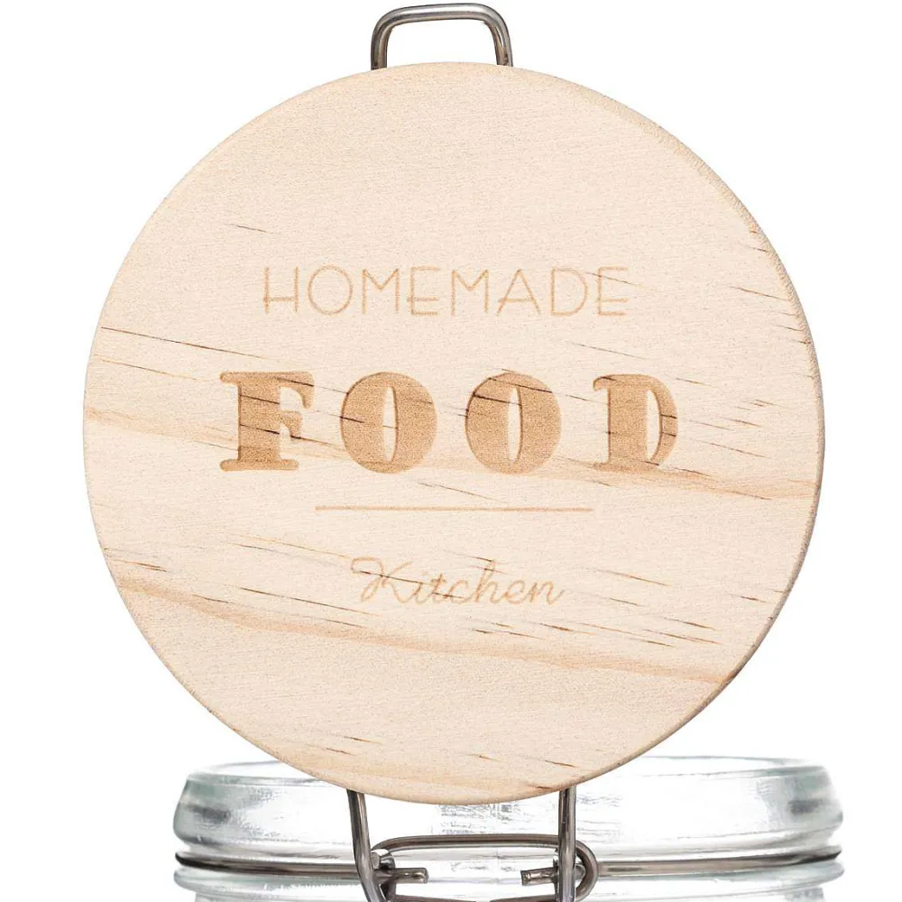 Conservation|Five Bocal Verre Avec Mots 2L