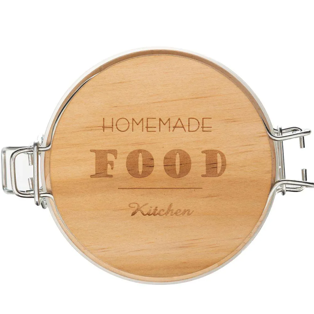 Conservation|Five Bocal Verre Avec Mots 1L