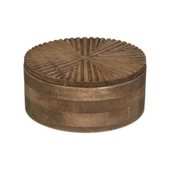 maxibazar Boite A Bijoux Bois Alicante Marron- Objets De Decoration