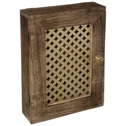 Atmosphera Boite A Cle Metal Bois Oasis 20X28Cm- Decoration Murale