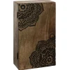 maxibazar Boite Cle Bois Scupte D.28X16Cm- Boites Et Rangements A Cles
