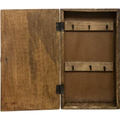 maxibazar Boite Cle Bois Scupte D.28X16Cm- Boites Et Rangements A Cles