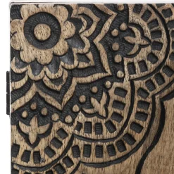 maxibazar Boite Cle Bois Scupte D.28X16Cm- Boites Et Rangements A Cles