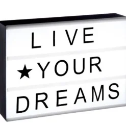 Atmosphera Boite Lumineuse A Message- Decorations Lumineuses A Pile