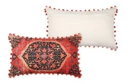 maxibazar Bombay Coussin 30X50Cm Rouge- Coussins Deco