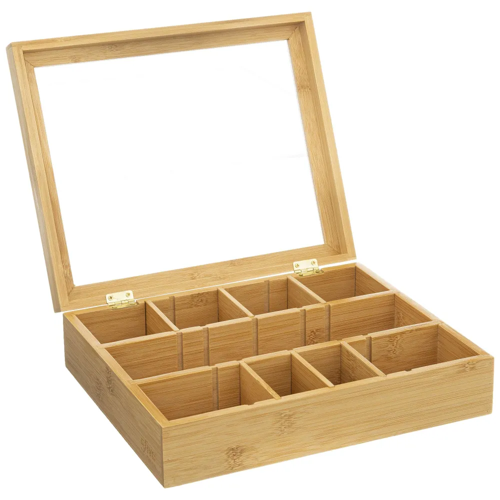 Petit-Déjeuner|Five Boîte A The 12 Compartiments Amovibles Bambou