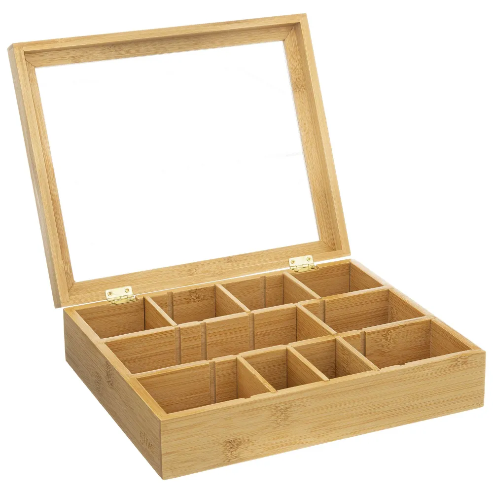 Petit-Déjeuner|Five Boîte A The 12 Compartiments Amovibles Bambou