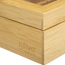 Petit-Déjeuner|Five Boîte A The 12 Compartiments Amovibles Bambou