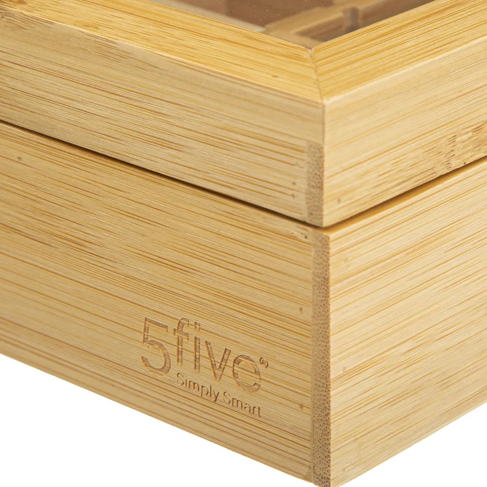 Petit-Déjeuner|Five Boîte A The 12 Compartiments Amovibles Bambou