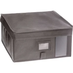 Organisation Du Dressing|Five Boîte De Rangement 30X30X15Cm Gris Clair