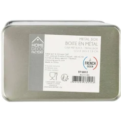 Boîtes Et Plateaux|* Boîte Pate Metal Embosse Brooklyn