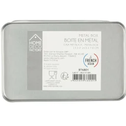 Boîtes Et Plateaux|* Boîte Riz Metal Embosse Brooklyn