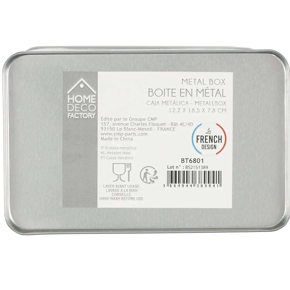 Boîtes Et Plateaux|* Boîte Riz Metal Embosse Brooklyn