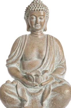 Atmosphera Bouddha Blanchi Magnesie H.39Cm- Objets De Decoration
