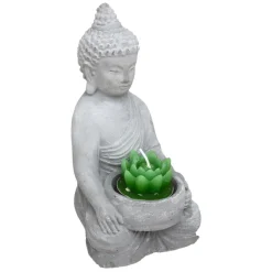 Atmosphera Bouddha Ciment H.15Cm- Objets De Decoration