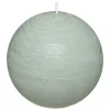 Atmosphera Bougie Boule Rustic Eucalyptus D.10Cm- Bougies Non Parfumees Rustiques