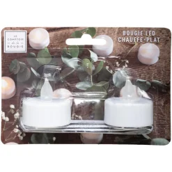 Atmosphera Bougie Chauffe Plat Led X2 Pieces- Bougies Led