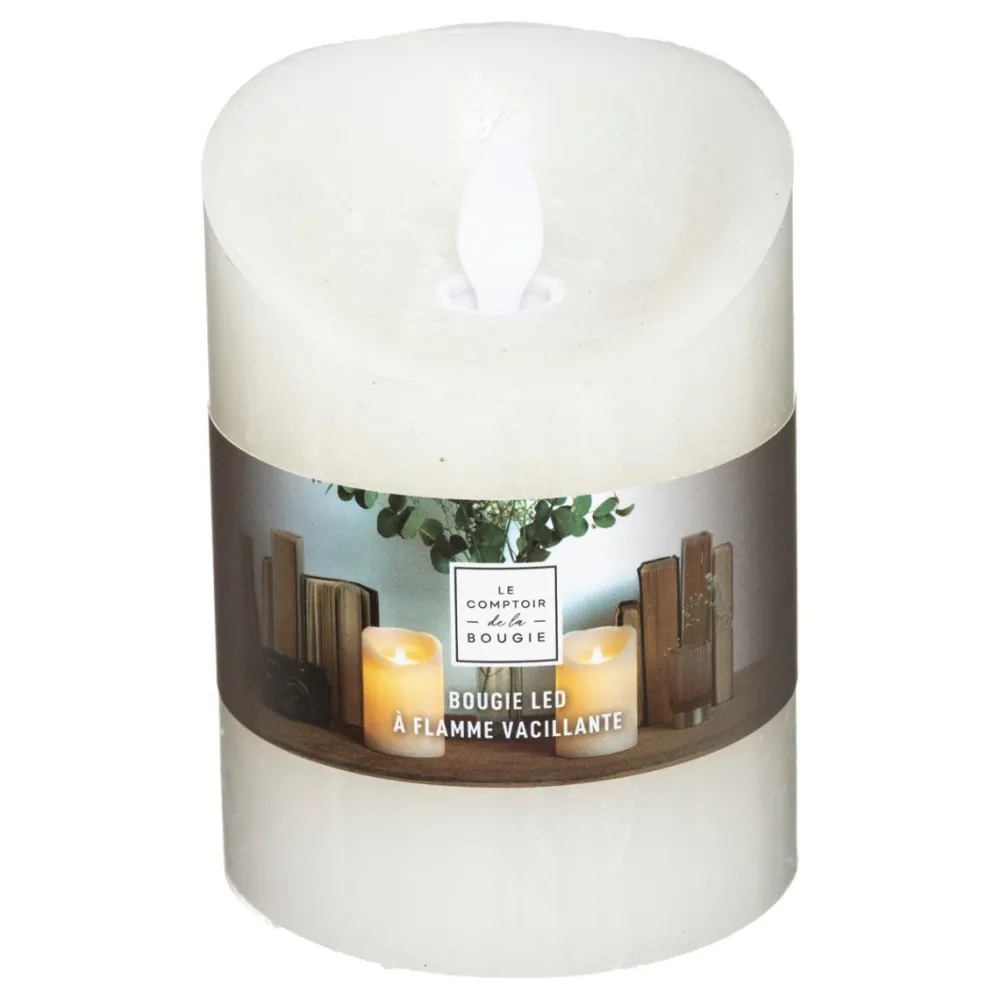 Atmosphera Bougie Led Blanc Casse 205G- Bougies Led