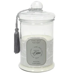 maxibazar Bougie Parfumee Bonbonniere Grise H29Cm- Bougies Et Diffuseurs Deco