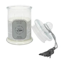 maxibazar Bougie Parfumee Bonbonniere Grise H23.5Cm- Bougies Et Diffuseurs Deco