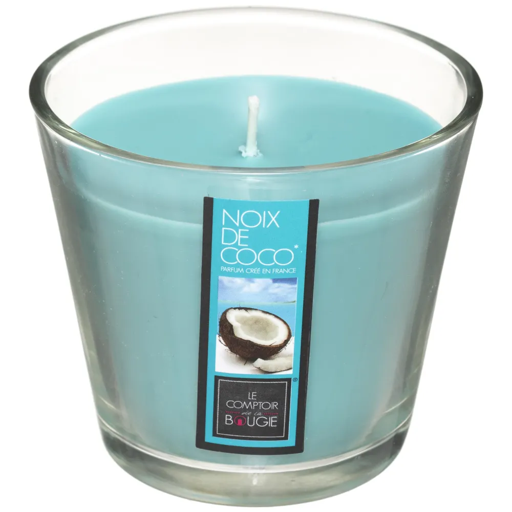 maxibazar Bougie Parfumee Verre Coco Nina 190G- Bougies Parfumees Nina