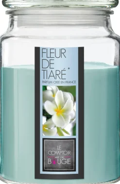 Atmosphera Bougie Parfumee Verre Fleur Tiare Nina 510G- Bougies Parfumees Nina