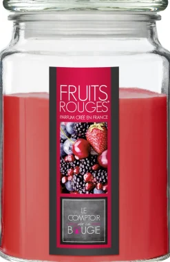 Atmosphera Bougie Parfumee Verre Fruit Rouge Nina 510G- Bougies Parfumees Nina