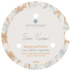 maxibazar Bougie Parfumee Verre Sea View 500G- Bougies, Senteurs Et Accessoires