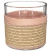 maxibazar Bougie Parfumee Verre Textile Bloom 270G- Bougies, Senteurs Et Accessoires
