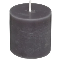 Atmosphera Bougie Votive Rustic X4 Gris- Bougies Non Parfumees Rustiques