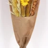 maxibazar Bouquet Fleurs Sechees Papier Kraft H.45Cm- Bouquets