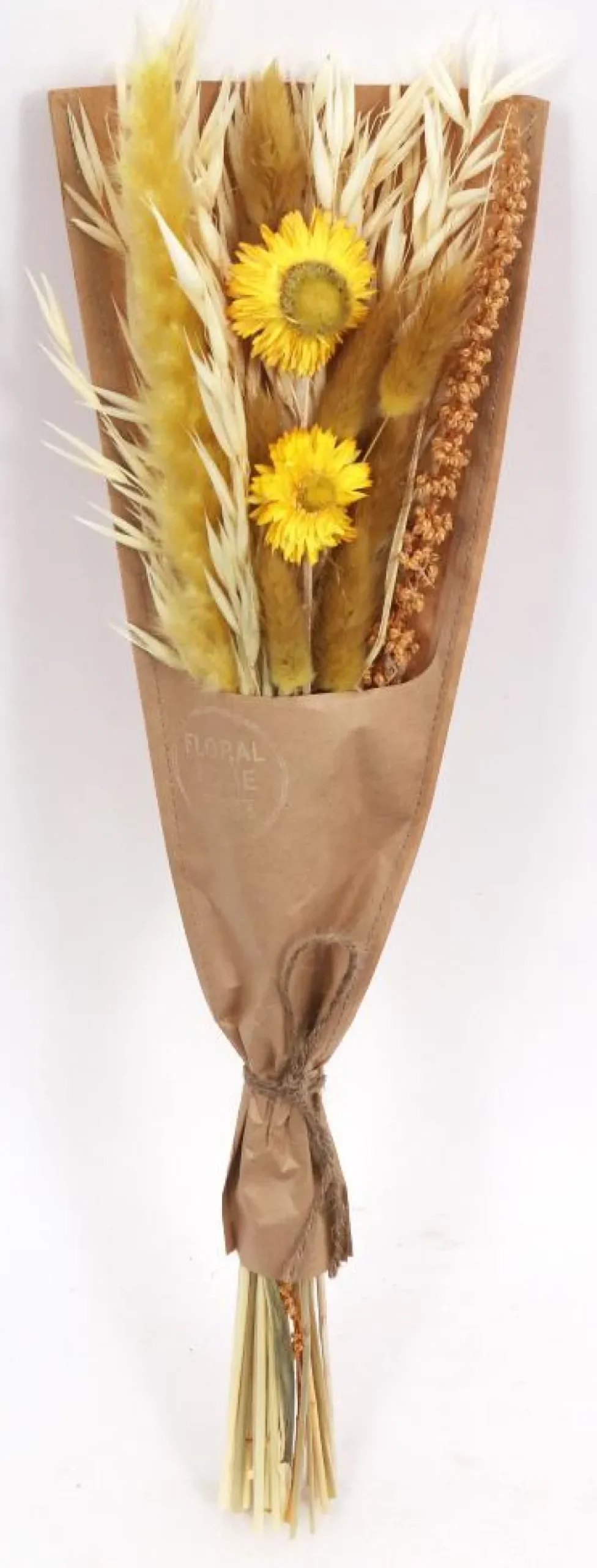 maxibazar Bouquet Fleurs Sechees Papier Kraft H.45Cm- Bouquets