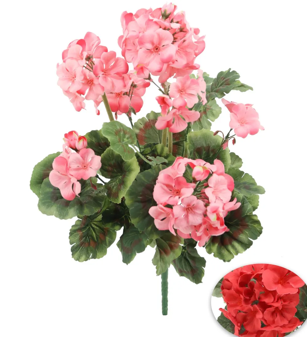 maxibazar Bouquet Geraniums H.47Cm- Bouquets