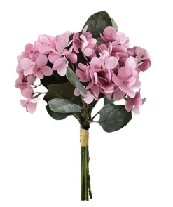 maxibazar Bouquet Hortensias Et Feuillage H.35Cm- Bouquets