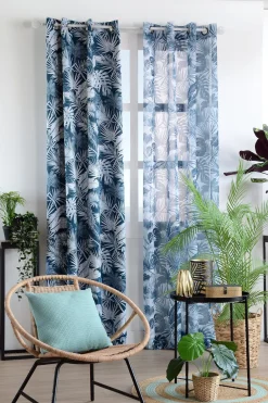 maxibazar Brasil Voile 135X260 Petrole- Voilages