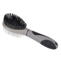 Hygiene Animale|* Brosse Double Face Gris Noir