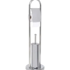 Accessoires Wc|* Brosse Et Derouleur Papier Wc Acier Inoxydable Chrome