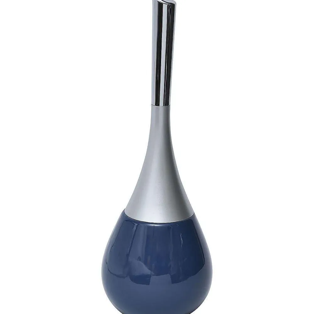 Accessoires Wc|* Brosse Wc Gres Forme Goutte D Eau Bleu Marine