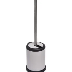 Accessoires Wc|* Brosse Wc Metal Couvercle Rabattable Taupe Mat