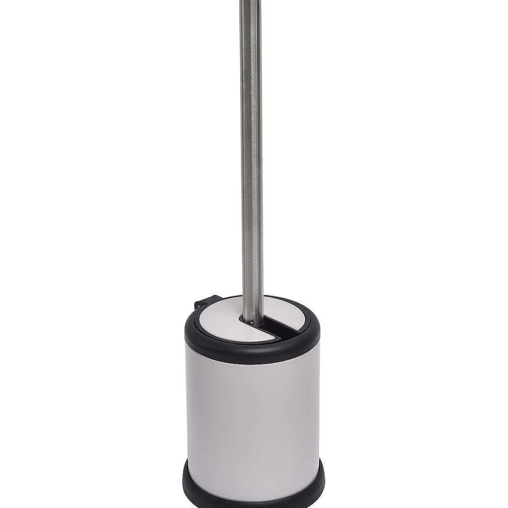 Accessoires Wc|* Brosse Wc Metal Couvercle Rabattable Taupe Mat