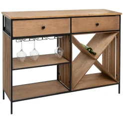 Atmosphera Buffets Et Meubles Bar></noscript>Buffet Porte Bouteille Bakos D.118X32X94Cm